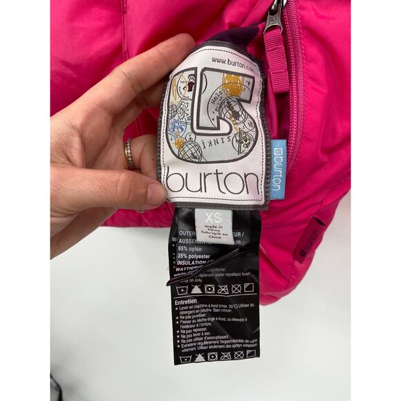 Burton Reversible Down Snowboard Jacket Pink Purple Size XS Women's - Picture 4 of 9
